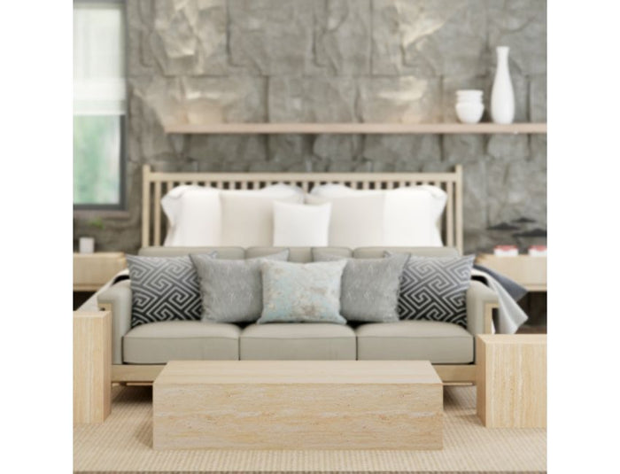 Artemis Travertine Rectangular Coffee Table