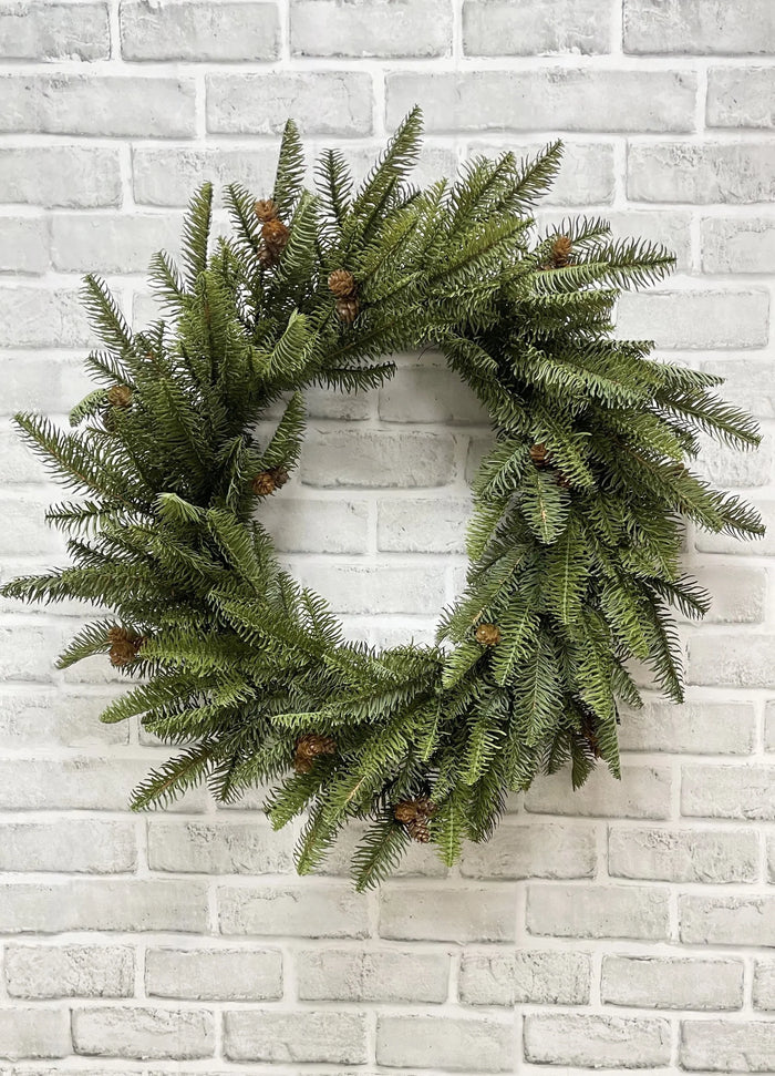 Balsam Wreath w/Cones