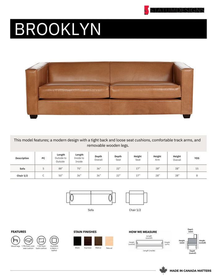 Brooklyn Sofa Collection