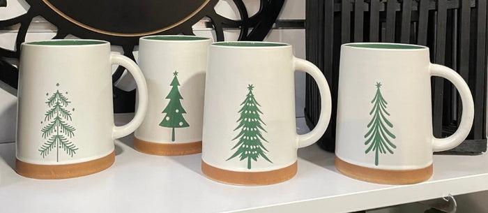 Fir Tree Mugs Set of 4